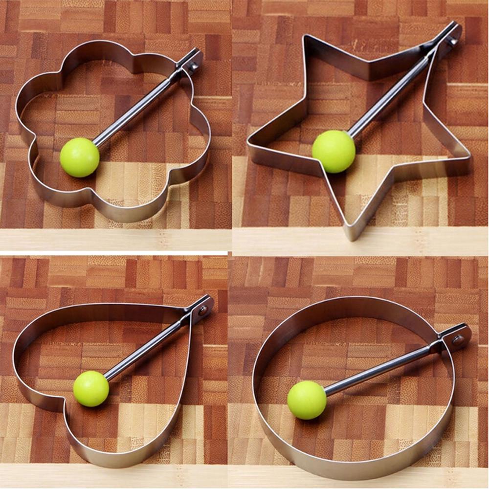 4pcs/set Stainless Steel Fried Egg Pancake Lovely Shaper Omelette Mold Mould Frying Egg Cooking Tools Kitchen Accessories