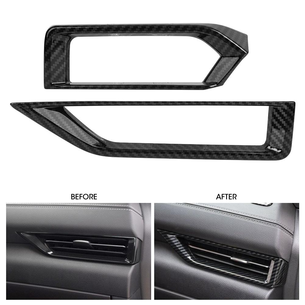 2PcsSet Carbon Fiber Style Front Side Air Vent Trim Fits for Nissan Sylphy Sentra 2020