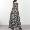 Sleeveless Plus Size Cotton Vintage Floral New In Dresses for Women Casual Loose Long Summer Dress