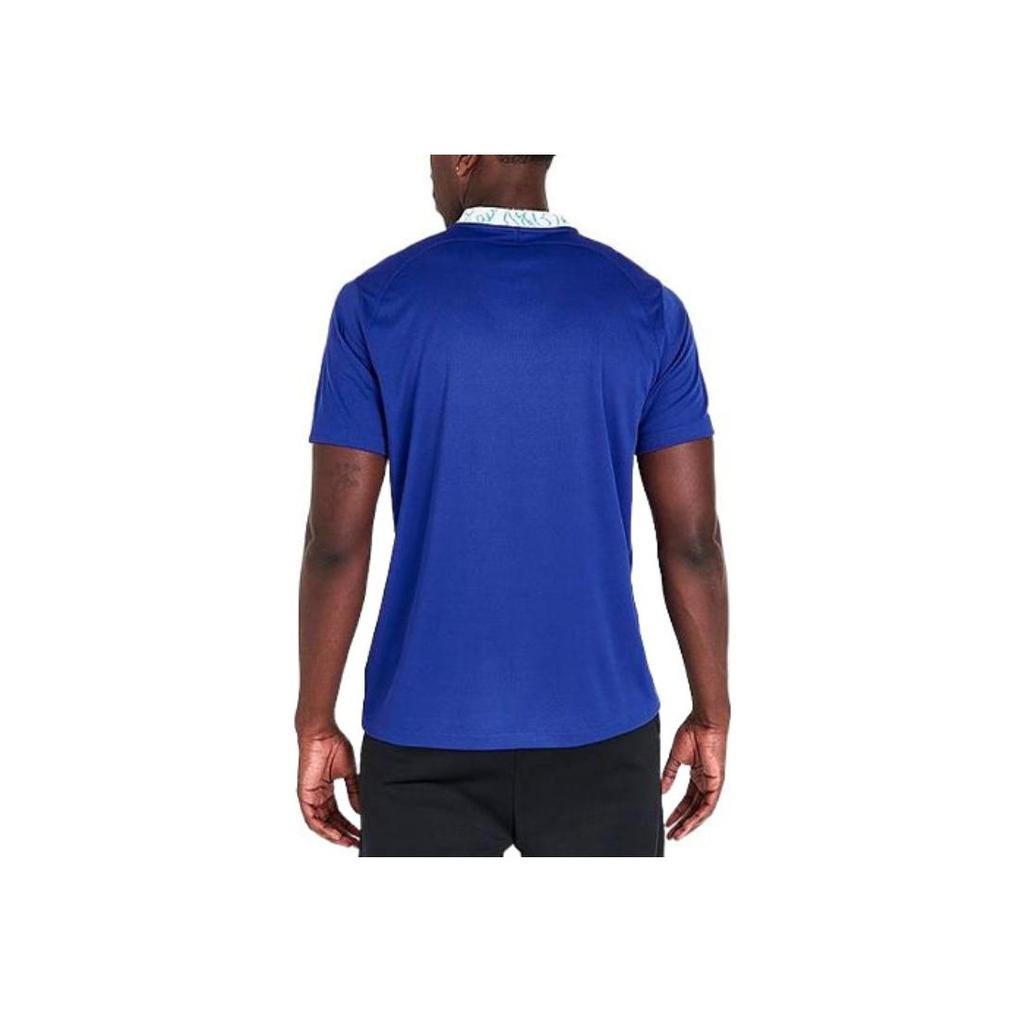 Nike 2022-23 Chelsea No. 3 Home Kit Short Sleeve Jersey with Digital Logo Men Tops Blue DM1839-496