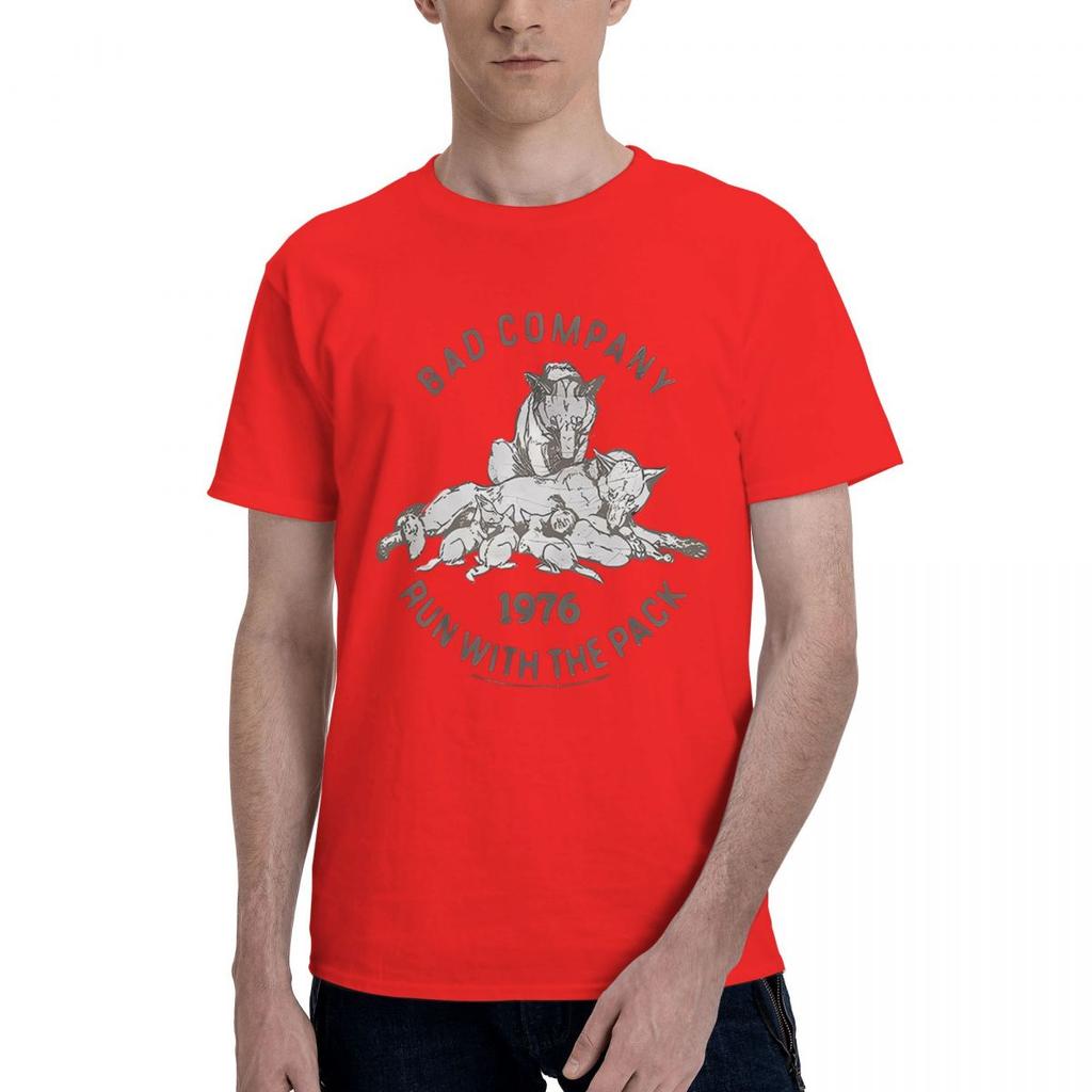 Bad Company Run With The Pack 100 Cotton Casual Breathable Confortable Man Funny Mens TShirts Men Clothes