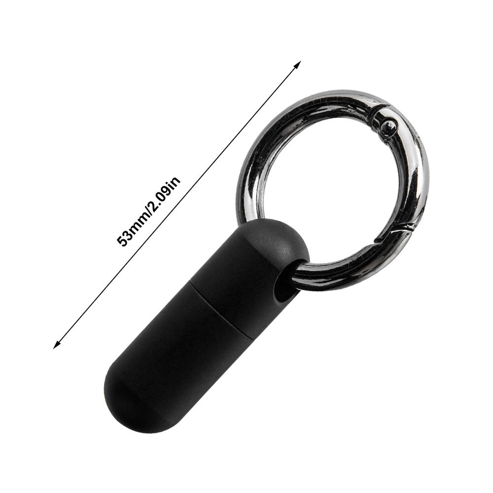 Kleine Medikamentenflasche Titan Medikamenten Pillendose Wasserdichte Pillenbox Rostfreie Kleine Pillenbox Tägliche Schlüsselanhänger Pillen Organizer