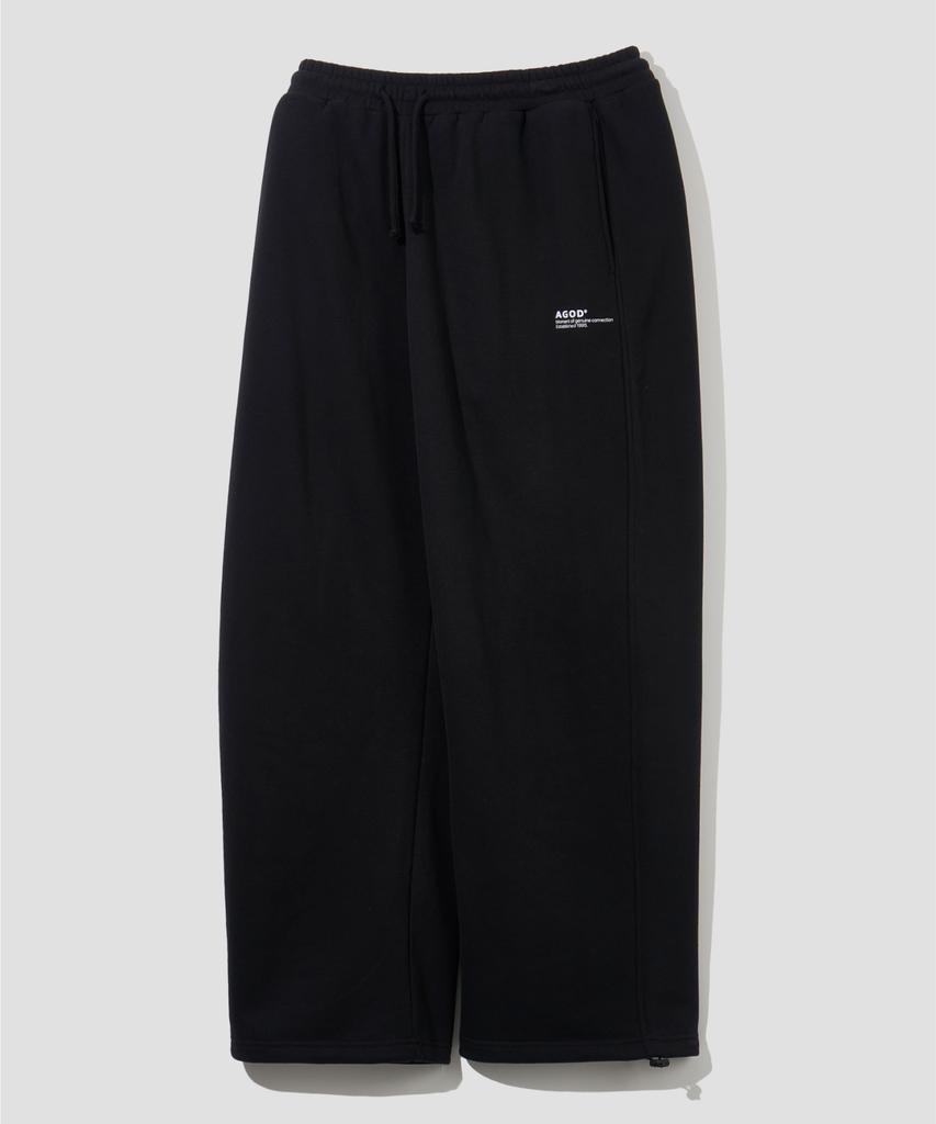 AGOD Peach Brushed Sweatpants [Black]