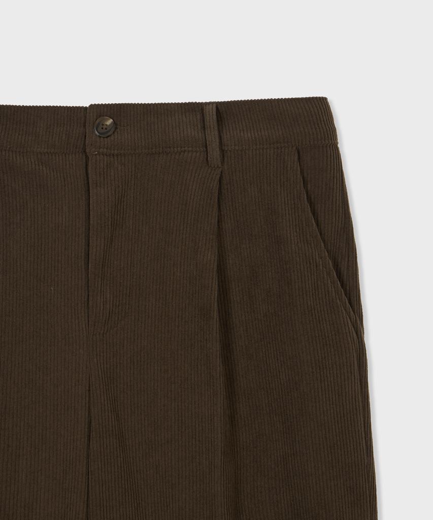 GLW Comfort Elastic Corduroy Pants Brown