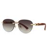 Metal Round Sunglasses Retro European American Star Trendy Street Style Fashion Sunglasses 3073