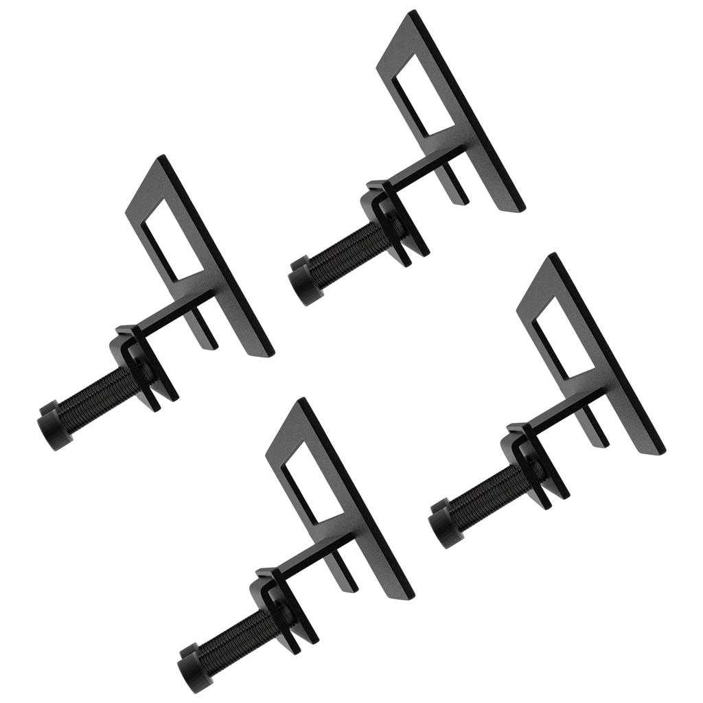 Pack of 4 Heavy Duty Metal Bed Frame Brackets Secure Stabilizers for Bedroom Furniture Easy Installation No Tools Needed