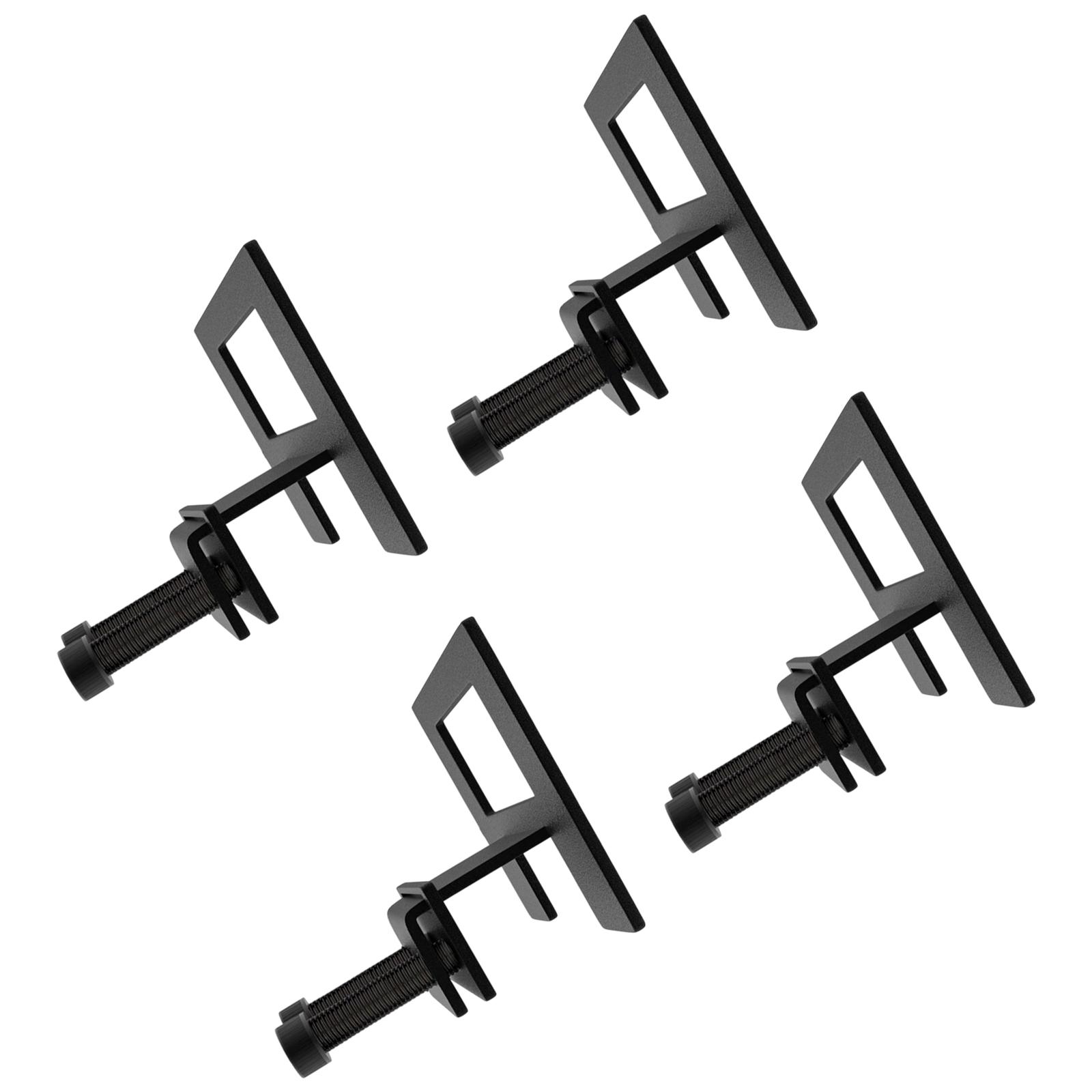 

Pack of 4 Heavy Duty Metal Bed Frame Brackets Secure Stabilizers for Bedroom Furniture Easy Installation No Tools Needed