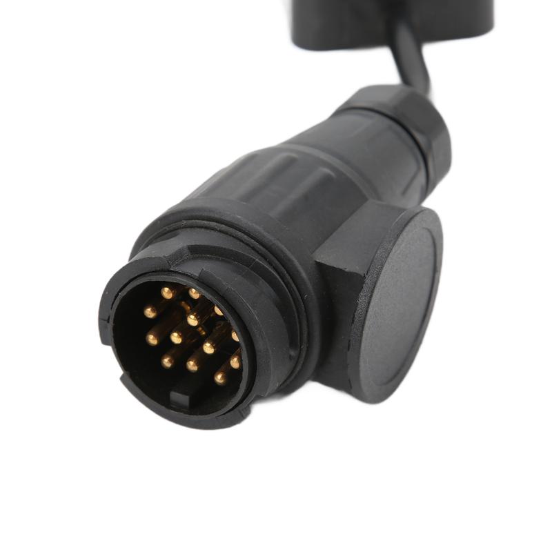 an 13 Pin to  7 Way Plug Round Connector Trailer Light Electrical Converter Trailer Light Converter