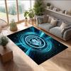 Manchester City Printed Flannel Area Rug Non Slip Soft Polyester Floor Carpet Indoor Decor Mat for Bedroom Living Room Sofa