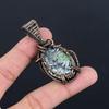 Pinolith 999 Copper Wire Wrapped Pendant, Handmade Gemstone Pendant , Gift For Mom Antique Jewelry