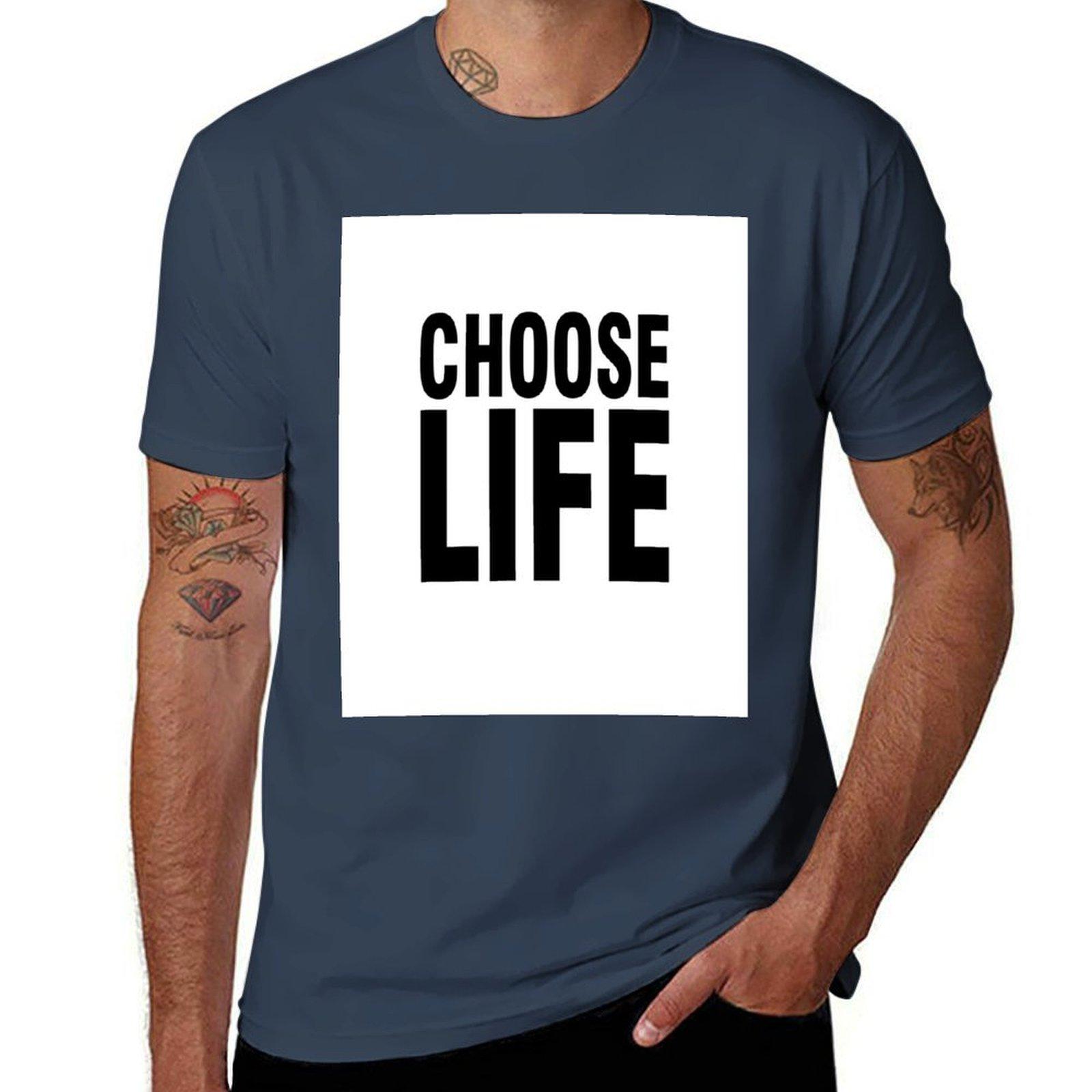Life WHAM George Michael Choose Life Choose TShirt Tribute Tees TShirt Soft Durable Cotton TShirt S