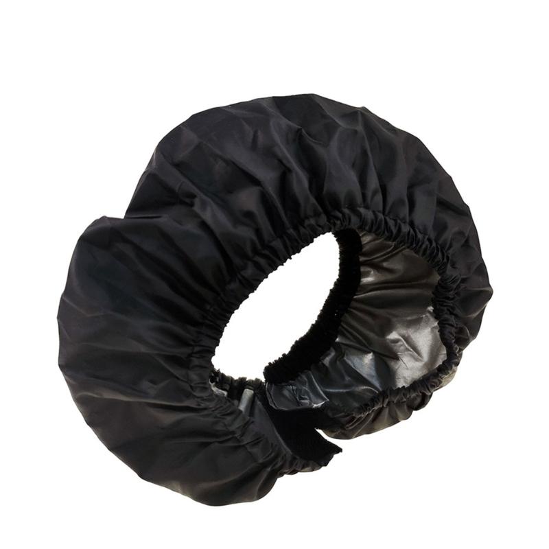 Pack of 2pcs Wheel Cover for Baby Strollers, Dustproof Case Easy To Install Pushchair Accessories Black Protectors