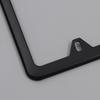 2 Pcs Stainless Steel US-Spec License Plate Frame with Square Holes and Slim Edges Includes Accessory Screws and Wrench US Size