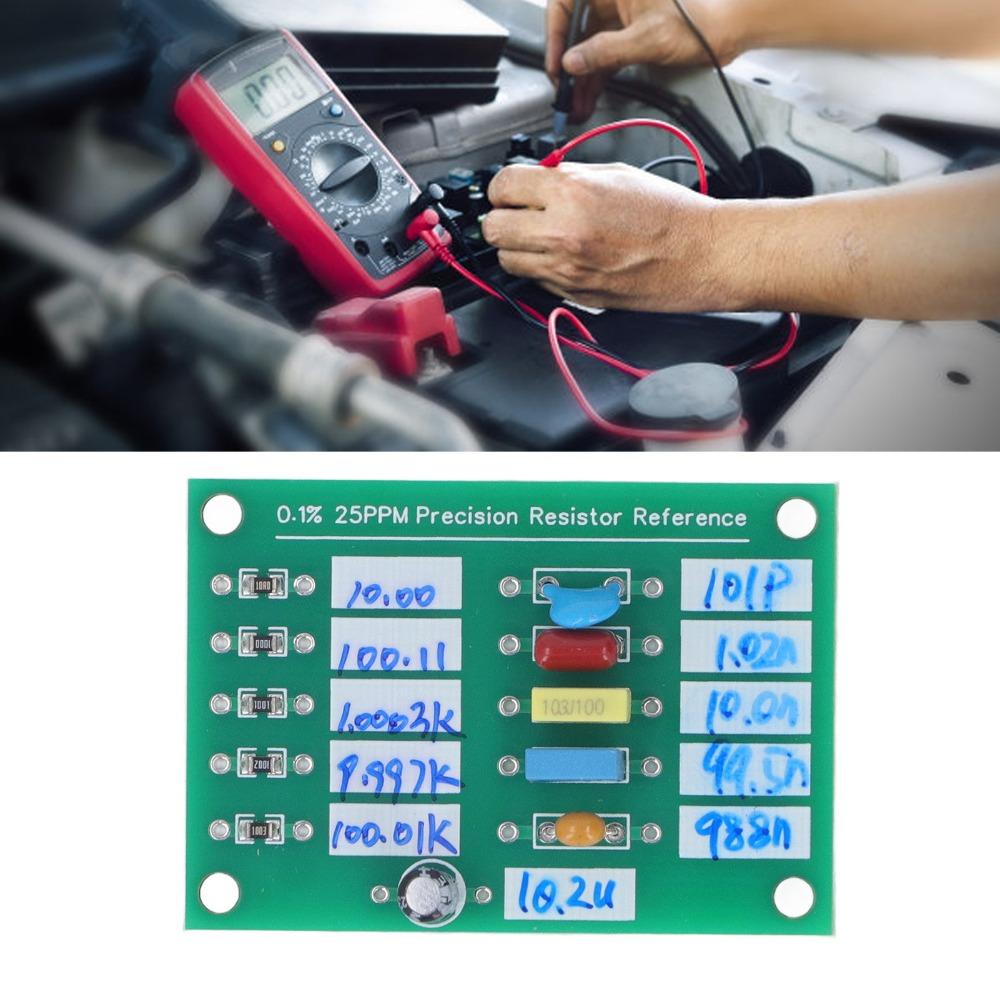 0.1% 25PPM Precision Resistor Standard Board Resistance Capacitance Board Multimeter Accessory