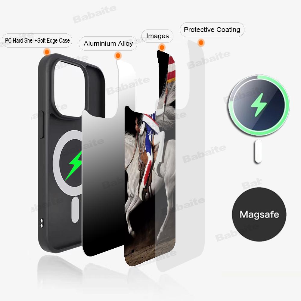 B-Beyonce Hot Singer Phone Case Magnetic Case For IPhone 16 14 13 12 11 15 Pro Max Plus For Magsafe Wireless Charge Cover