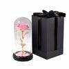 Popular LED Light Luminous Rose Glass Cover Ornament Christmas Birthday Gift Luminous Rose
