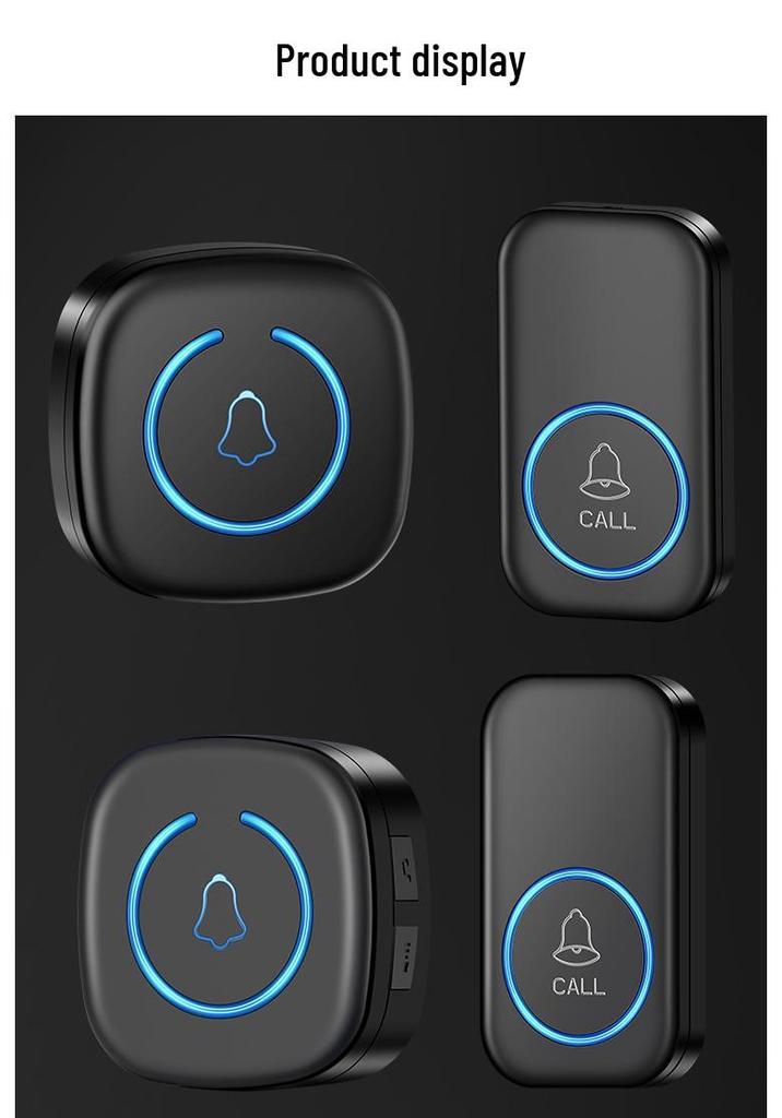 Smart Wireless Doorbell with Ultra-Long Range & Elderly Call Button