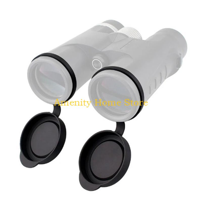 F26C Silicone Binoculars Telescope Dust Covers for 42 45mm / 62 65mm Telescope Lens Cover, Home Decoration Craft