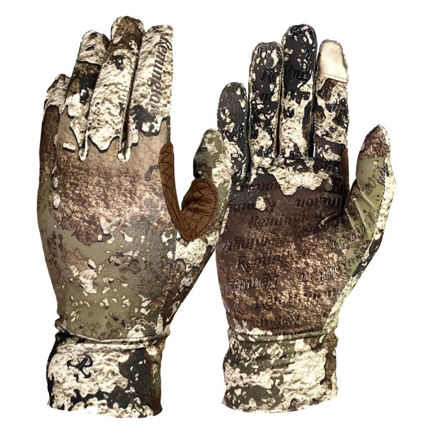 Hunting Camo Gloves Bionic Elastic Touch Screen Gloves Shooting Anti-Slip Fishing Camouflage Full Finger Gloves