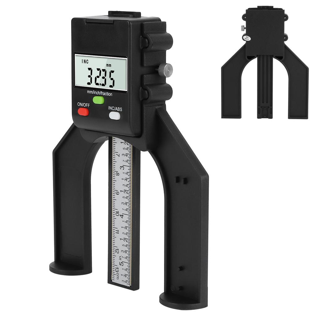 0?80 mm Professioneller elektronischer digitaler Tiefenmesser DIY Holzbearbeitung Lineal Höhenmesser für Sägetisch