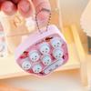 Mini Cartoon Whack-a-Mole Handheld Game Keychain - Fun Puzzle Toy for Students