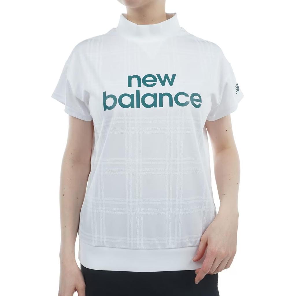 New Balance Short Sleeve Mock Neck Golf Shirt Quick 0 Women's (Moisture Wicking, Drying, Stretch) / 012-5166512 030_White [S]