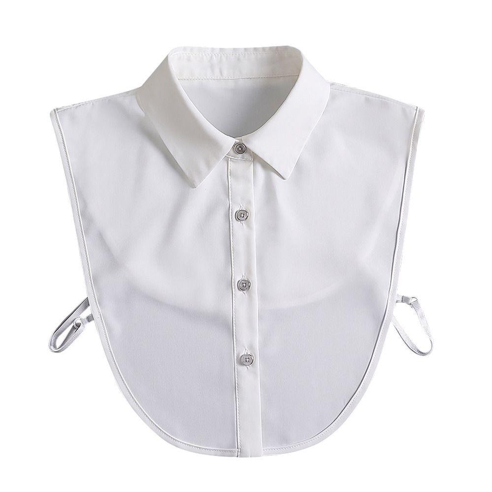 Vintage Classic Chiffon Blouse False Collar Shirt Fake Collar Lapel Clothes Accessories