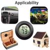 Hygrometer Thermometer Fahrenheit Or Celsius Digital LCD Monitor Indoor Room For Bambu Lab 3D Filament Box Humidity Temperature
