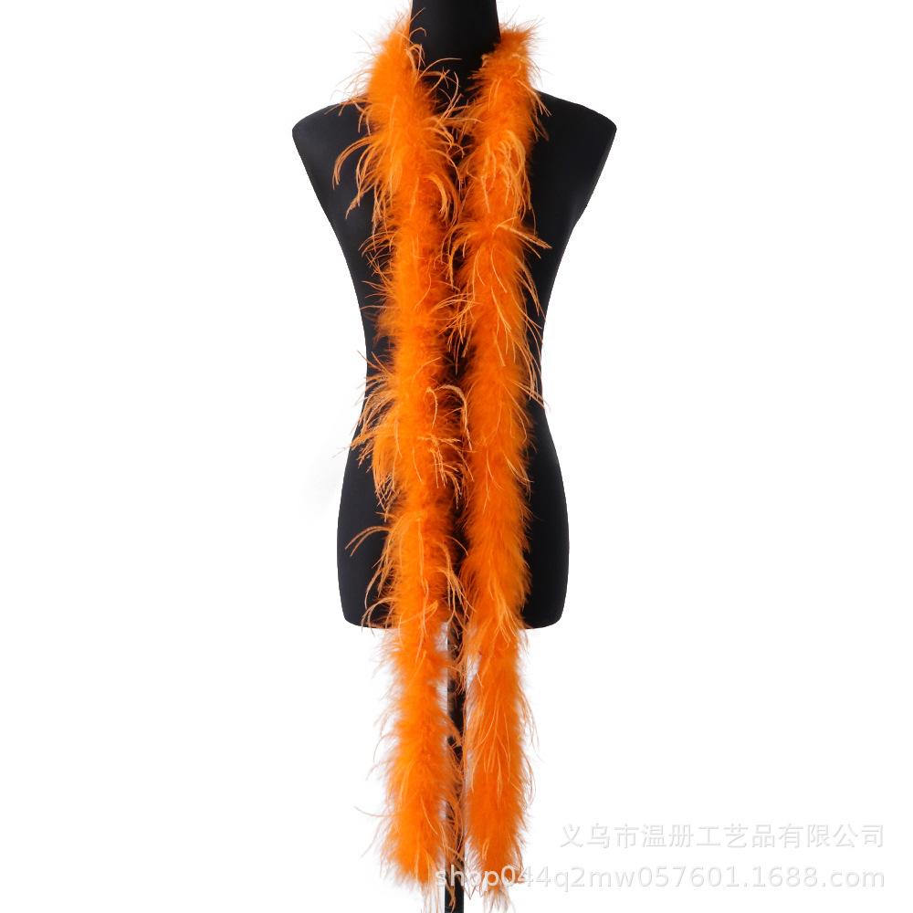 South African Ostrich Hair Top Performance Dress Raw Material Feather Top Diy Hat Scarf Down 2 Meters