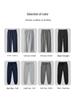 Kids' Navy Blue Sports Pants with Plush Lining, Autumn-Winter School Uniform, Loose Fit, Straight Leg for Boys and Girls