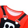 19786 Kids Girls Lily Lovebraids Skull Printed Long Sleeves T-shirt Top Trousers Sets