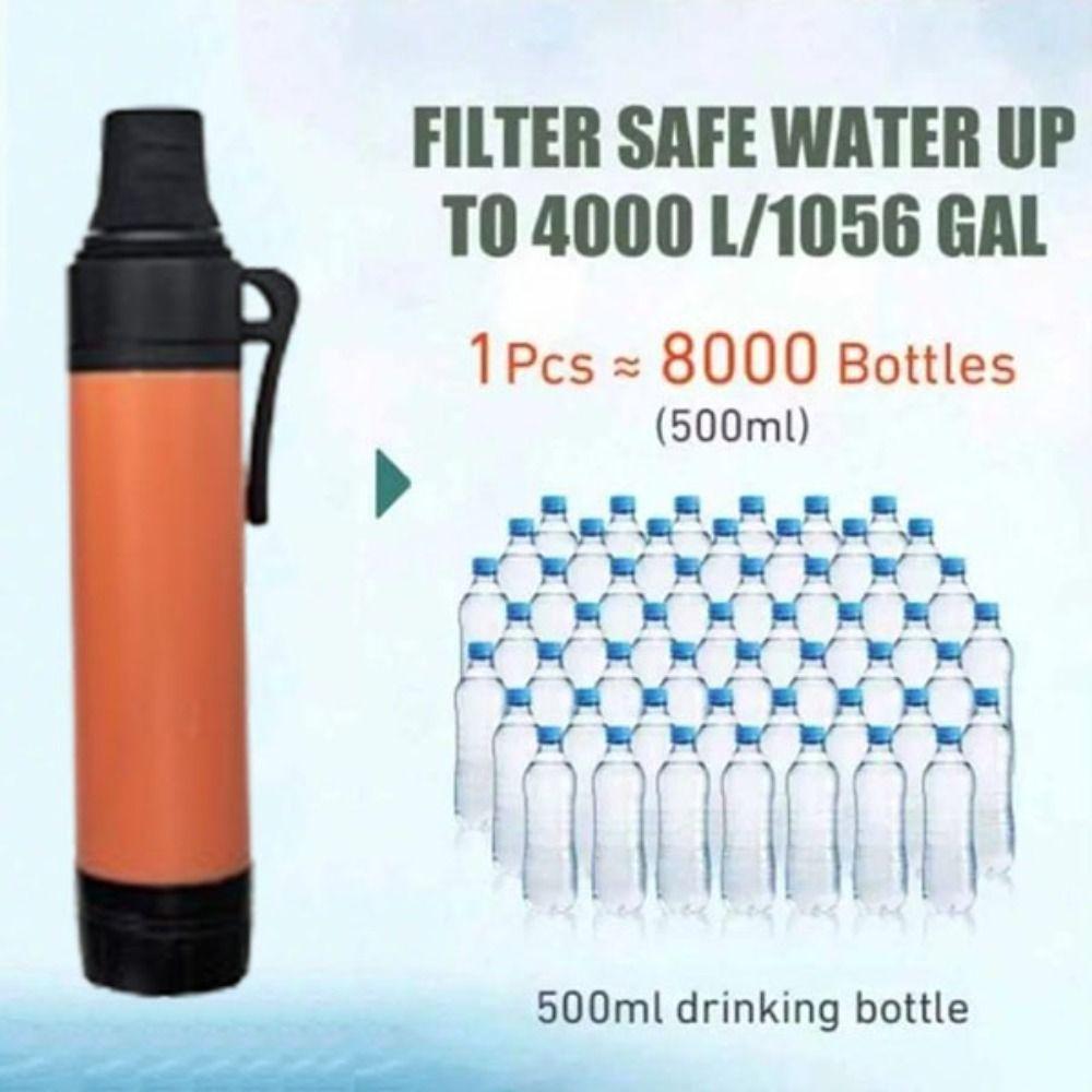 Purifier Mini Water Filter Straw Mini Drinking Water Filtering Straw Emergency