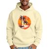 Men's Loose Flag Printed Hooded Sweatshirt Men's Casual Fashion Sports Sweatshirt