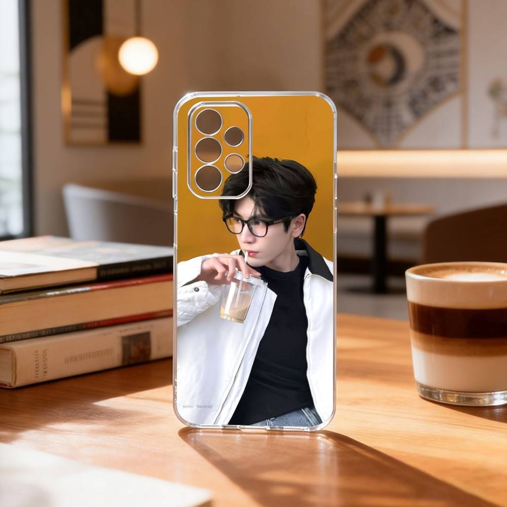 Z-Zhang L-Ling H-He Phone Case Transparent Silicone Soft For Samsung S25,S24,S21,S22,S23,S30,Ultra,S20,Plus,Fe