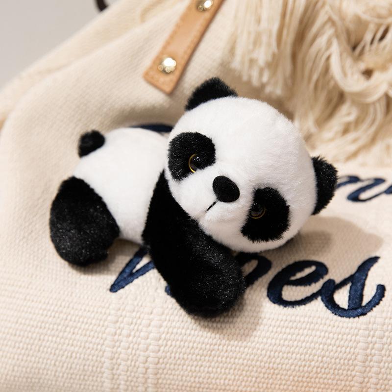 Pancao Raccoon Standing Shoulder Doll Zoo Souvenir Hang Shoulder Magnetic Stone Plush Toy Children'S Gift Premium