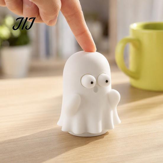 Novelty Cactus Figurine 3D Printed Pop-Eyed Fidget Figurine, Funny Squeeze Ghost Ornament, Interactive Playable Decoration Stress Relief Toy for Desk