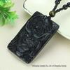 Obsidian Wu Pixiu Pendant Necklace - Luck & Wealth Stone for Men & Women