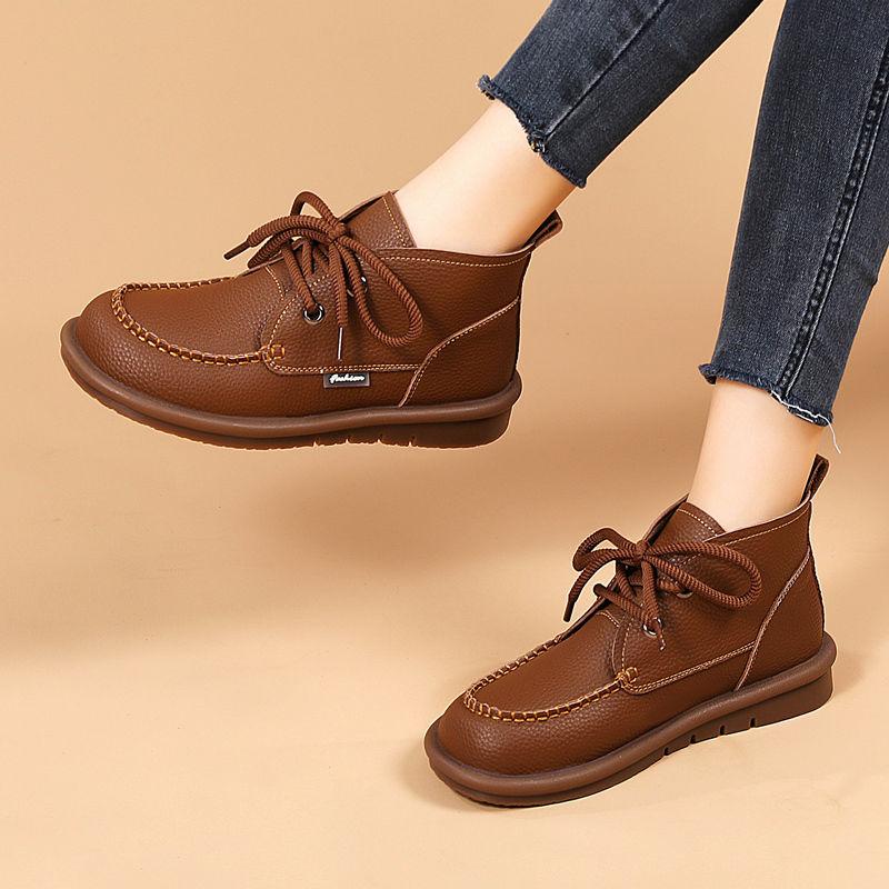 

Женские зимние ботинки Оксфорды Ботинки на плоской подошве Ботинки-пустынники Кожаные студенческие ботинки для девочек Мотоциклетные ботинки 35