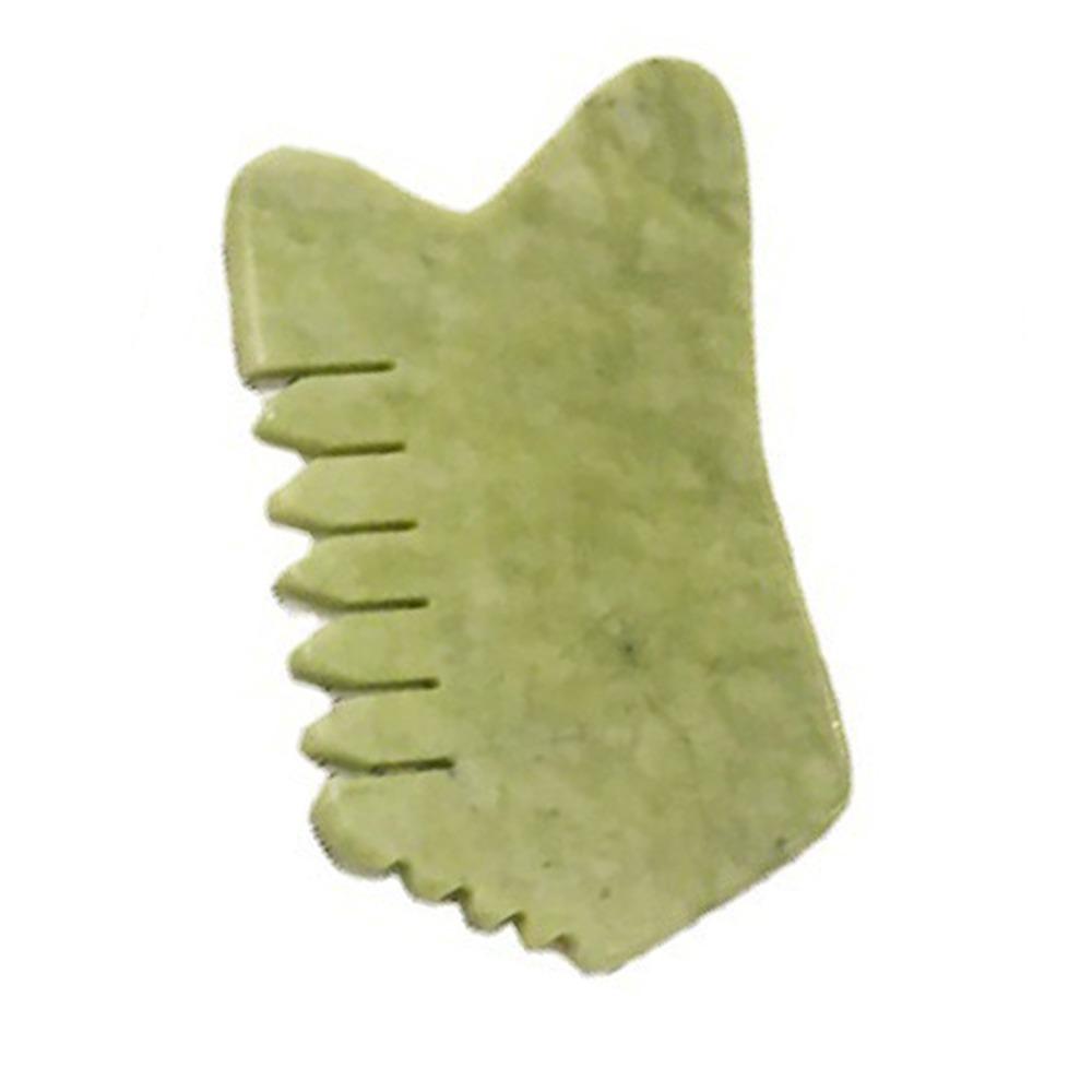 Acupuncture Jade Massage Comb Spa Green Jade Comb Nature Head Massager Beauty Tools