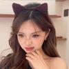 Cute Solid Plush Cat Ears Hairband For Women Girls Sweet Hair Ornament Headband Hair Hoop Head Band Fashion Hair Accessories