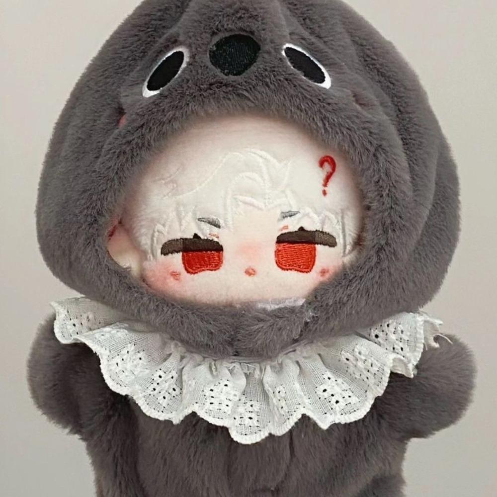 

Плюшевая 10 см Хлопковая Кукла Одежда Замена Одежда для Куклы-Идола 10 см Хлопковая Кукла серый