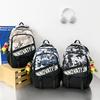 Schoolbag Japanese ins trendy cool American retro contrasting colors versatile large-capacity schoolbag male junior high school student backpack