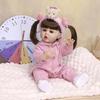 KEIUMI 22 Inch Reborn Baby Doll Full Body Silicone Vinyl Realistic 3D Skin Newborn Girl Toy Children Birthday Gift