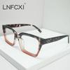  Quality Anti-Blue Light Retro Rivets Square Women Glasses Frames Fashion Optical Eyeglasses Frame Men