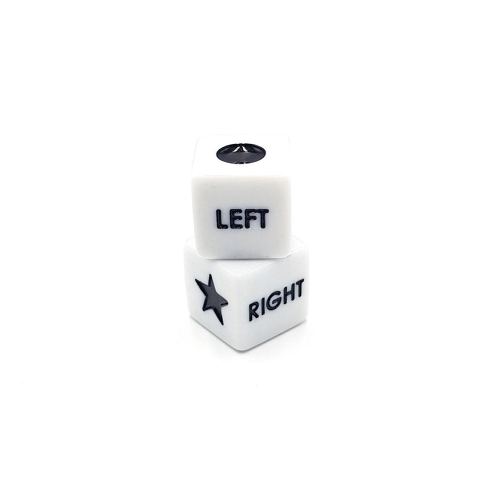 27Pcs Left Right Center Dice Game Set – 3 Dice + 24 Chips, Fun Interactive Party Game For Family, Picnic & Outdoor Activities