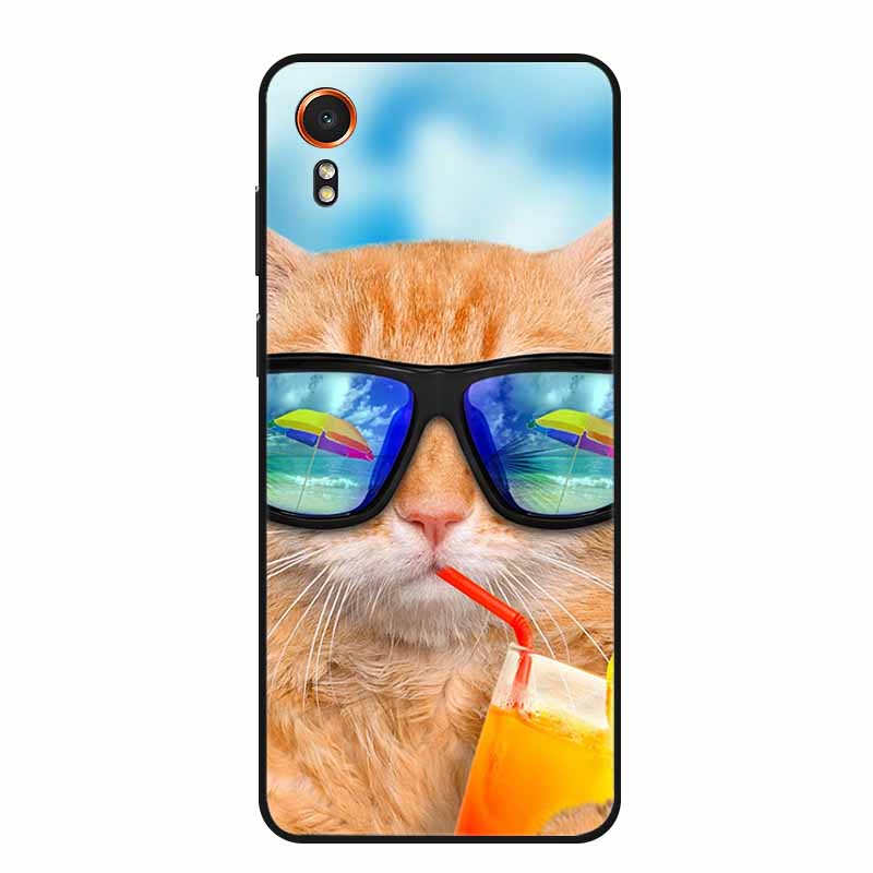 For Samsung Galaxy Xcover7 Case Black Silicone Soft Back Cover Case For Samsung Xcover 7 Phone Case Cover X Cover 7 6.6" Funda