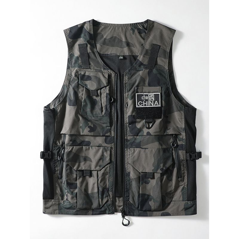 Fishing Vest Men's Lian Hang Outdoor Mountaineering Camping Function Luya Multi-Functional Tactical Vest Cargo Photography Vest