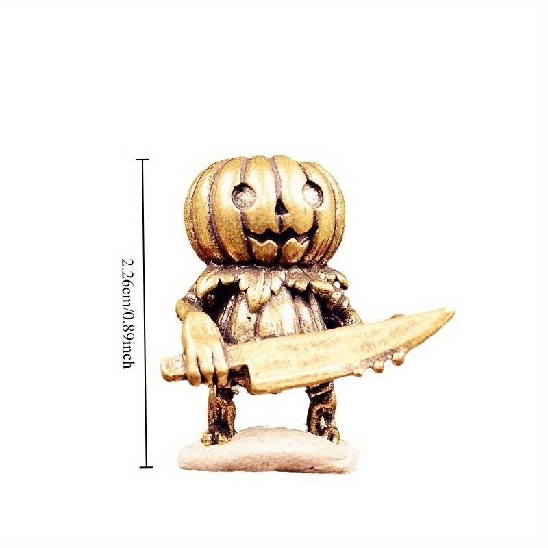 Pumpkin Demon Brass Knife Beads Halloween DIY Woven Lanyard Keychain Pendants Bracelets Charms Jewelry Hangings Accessories