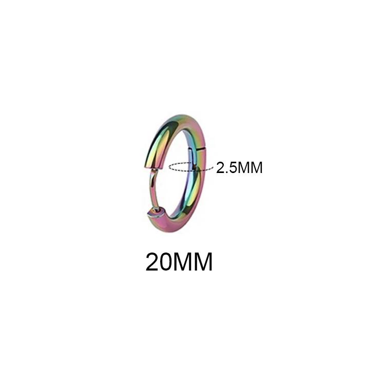 LATS 2024 New Simple Stainless Steel Small Hoop Earrings for Women Men 8mm To 20mm Round Cartilage Ear Piercing Fashion Zircon