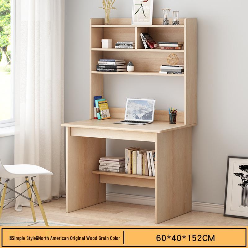Modern Computer Desk with Bookshelf & Storage for Home, Office, Bedroom & Study Room